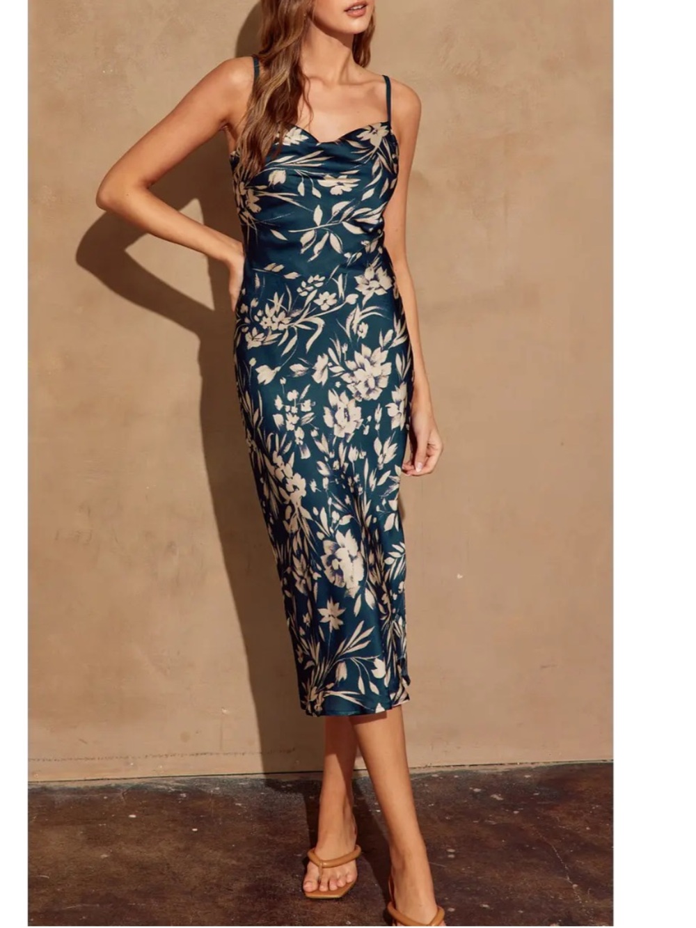 Dress Forum Floral Satin Dress